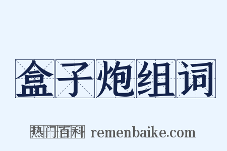 盒子炮组词是什么意思的图片